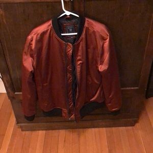 guess satin bomber jacket